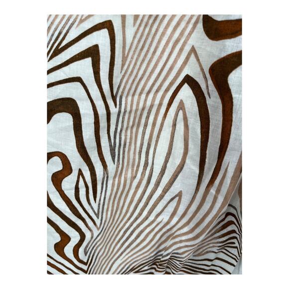 Reiss Dress Rosie fitted animal print midi beige brown size 0 - Picture 4 of 7